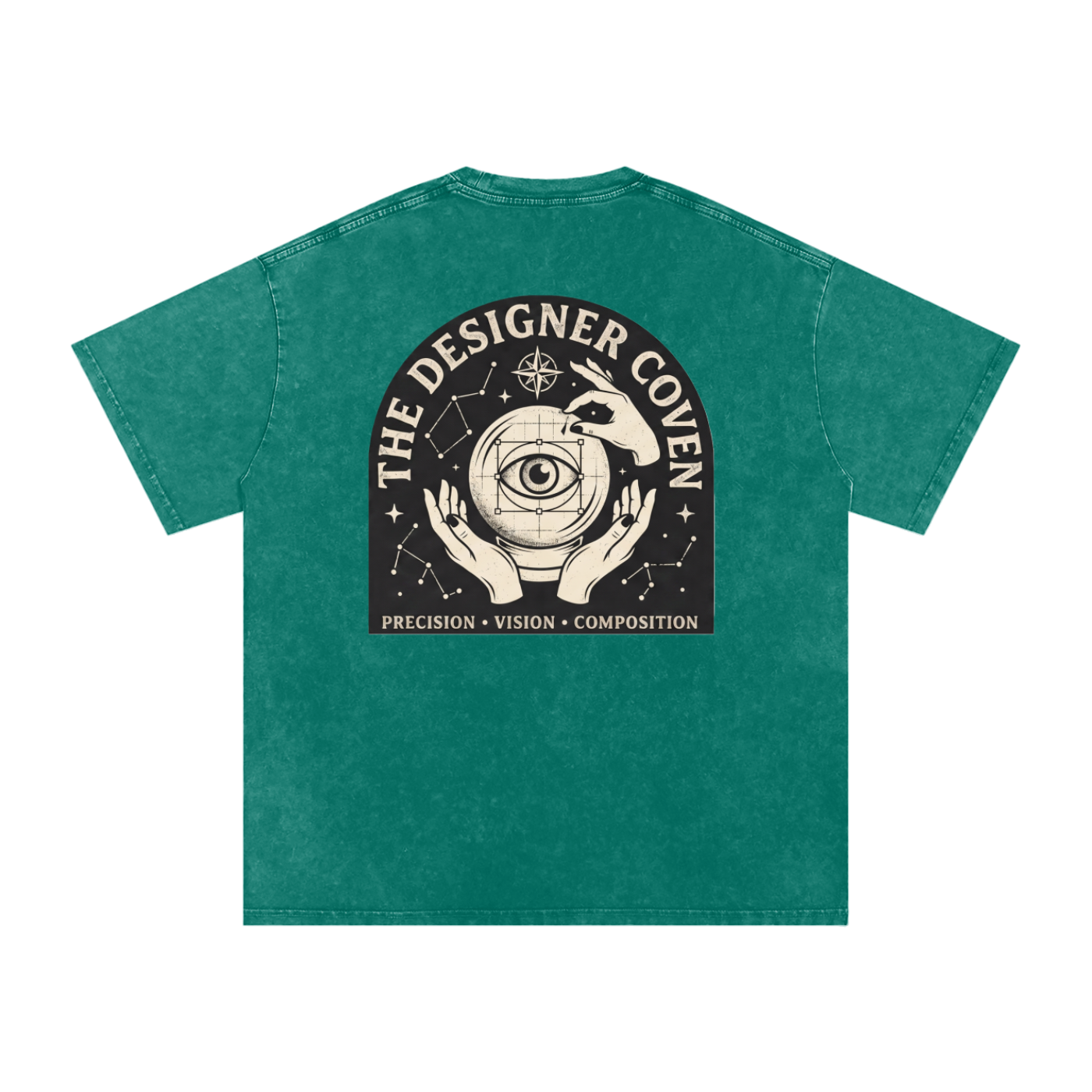 The Designer Coven | Snow Washed Oversized Cotton T-Shirt