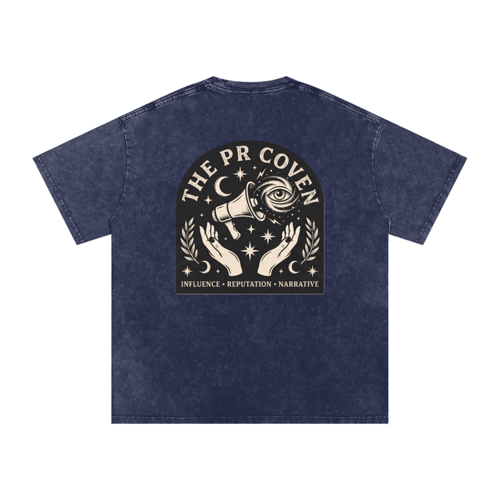 The PR Coven | Snow Washed Oversized Cotton T-Shirt
