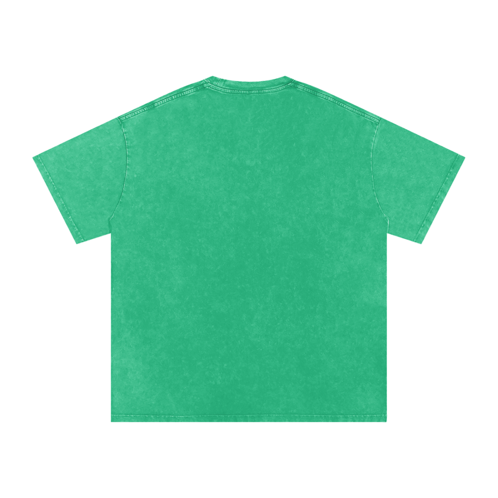 Public Relations, Private Chaos | Snow Washed Oversized Cotton T-Shirt