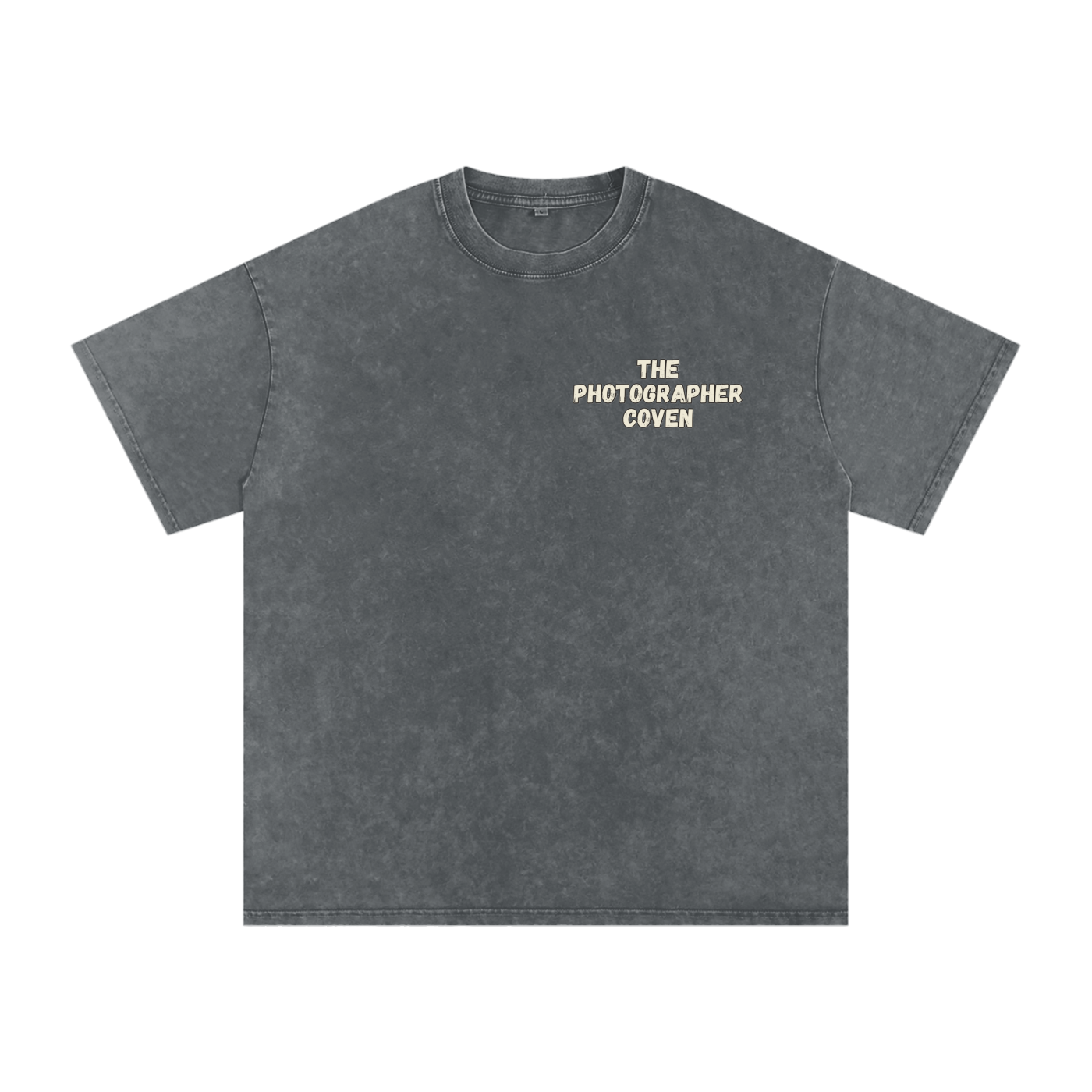 The Photographer Coven | Snow Washed Oversized Cotton T-Shirt