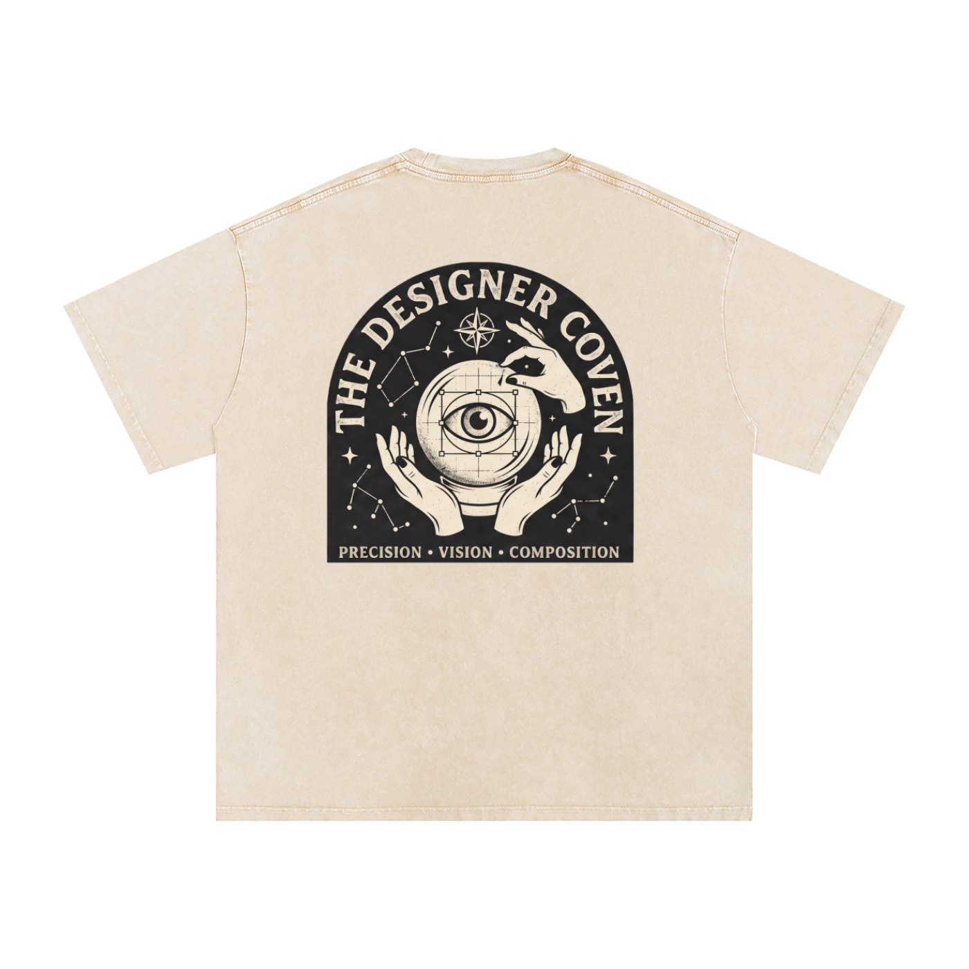 The Designer Coven | Snow Washed Oversized Cotton T-Shirt